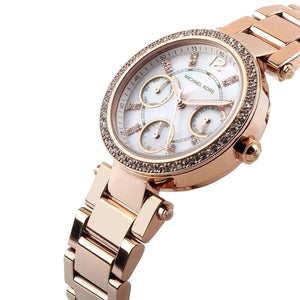 Michael Kors Parker MK5616 Women’s Rose Gold Stainless Steel Multi-Function Watch - Luxury Hub Store