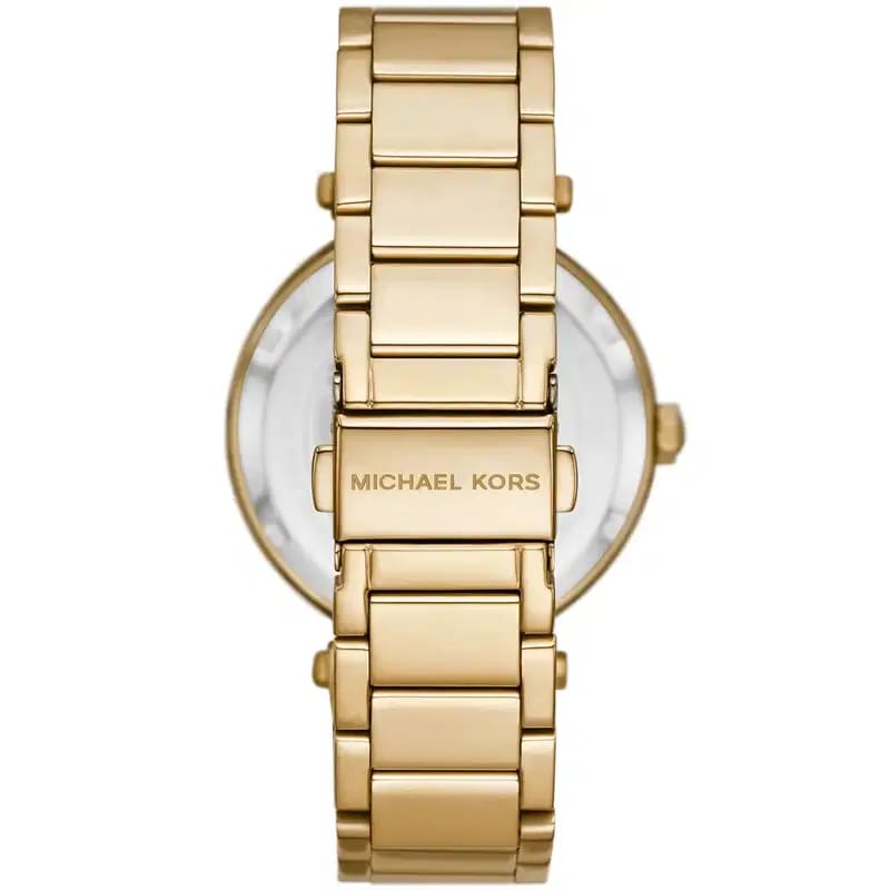 Michael Kors Parker MK7283 Women’s Crystal-Pave Dial Gold-Tone Bracelet Watch - Luxury Hub Store