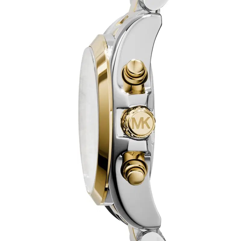 Michael Kors Bradshaw MK5912 Women’s Silver & Gold Stainless Steel Multi-Function Watch - Luxury Hub Store