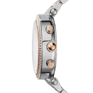 Michael Kors Parker MK6141 Women’s Rose Gold & Silver Stainless Steel Multi-Function Watch - Luxury Hub Store