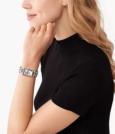 Michael Kors Empire MK7407 Women’s Silver Stainless Steel Analog Watch - Luxury Hub Store