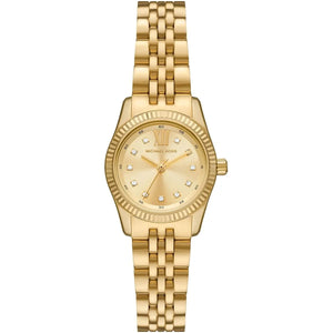 Michael Kors Lexington MK4741 Women’s Gold Dial Stainless Steel Watch - Luxury Hub Store