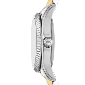 Michael Kors Lexington MK4740 Women’s Silver & Gold Dial Stainless Steel Watch - Luxury Hub Store