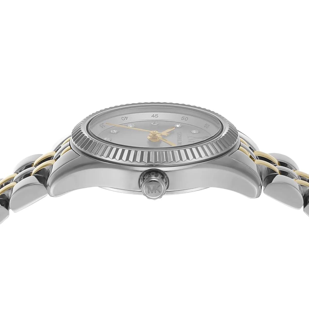 Michael Kors Lexington MK4740 Women’s Silver & Gold Dial Stainless Steel Watch - Luxury Hub Store