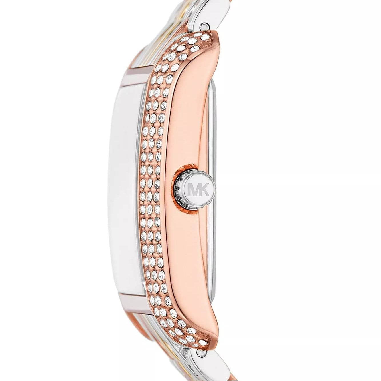 Michael Kors Emery Three-Tone MK4744 Women’s Silver, Gold & Rose Gold Stainless Steel Watch - Luxury Hub Store