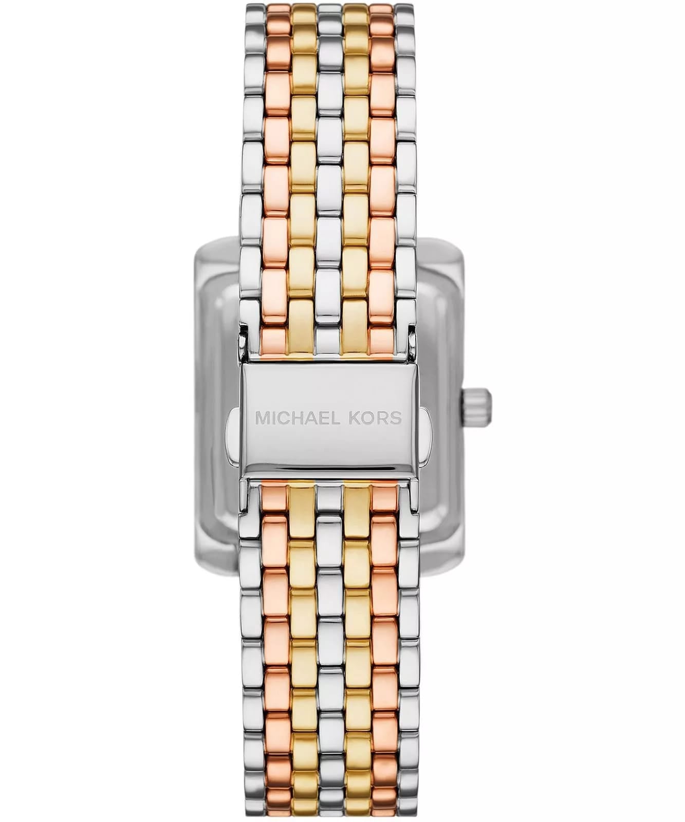 Michael Kors Emery Three-Tone MK4744 Women’s Silver, Gold & Rose Gold Stainless Steel Watch - Luxury Hub Store