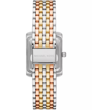 Michael Kors Emery Three-Tone MK4744 Women’s Silver, Gold & Rose Gold Stainless Steel Watch - Luxury Hub Store