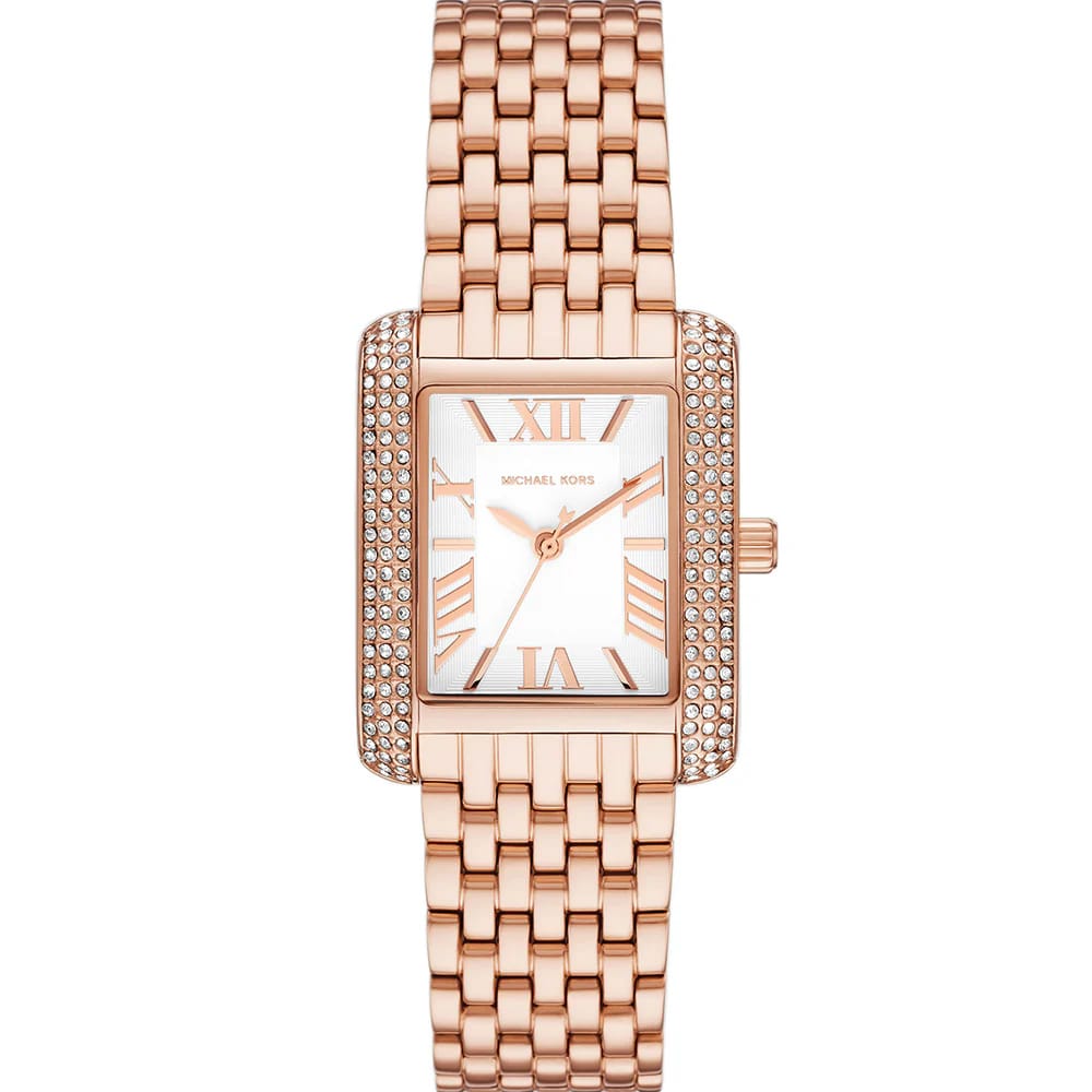 Michael Kors Emery Three MK4743 Women’s Rose Gold Stainless Steel Watch - Luxury Hub Store