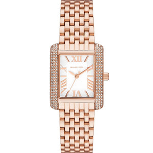 Michael Kors Emery Three MK4743 Women’s Rose Gold Stainless Steel Watch - Luxury Hub Store