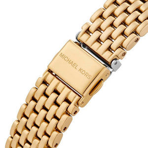 Michael Kors Emery Three MK4742 Women’s Gold Green Dial Stainless Steel Watch - Luxury Hub Store