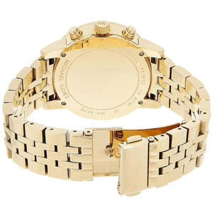 Michael Kors MK5676 Women’s Gold-Tone Crystal Ritz Chronograph Watch - Luxury Hub Store