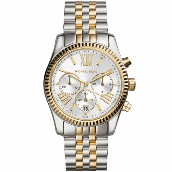 Michael Kors MK5955 Lexington Women’s Two-Tone Chronograph Watch - Luxury Hub Store