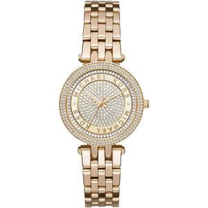 Michael Kors MK3445 Darci Mini Women’s Gold Crystal Dial Watch - Luxury Hub Store