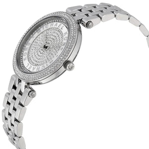 Michael Kors MK3476 Darci Mini Women’s Silver Crystal Dial Watch - Luxury Hub Store