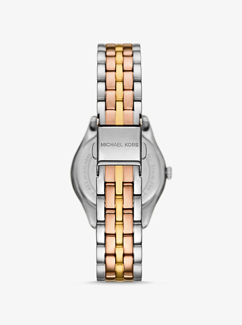 Michael Kors MK4846 Harlowe Women’s Two-Tone Crystal Dial Watch - Luxury Hub Store