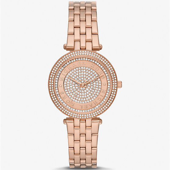 Michael Kors MK4592 Darci Mini Women’s Rose Gold Crystal Dial Watch - Luxury Hub Store