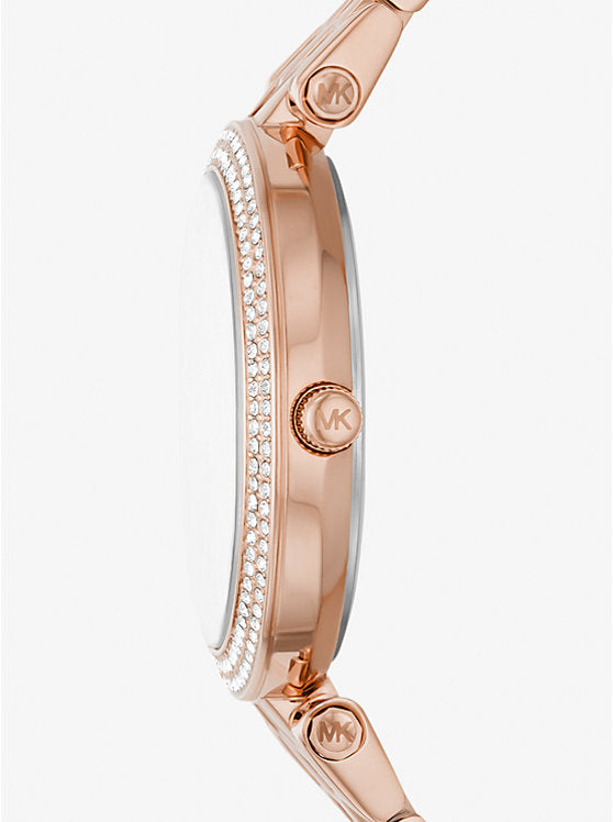 Michael Kors MK4592 Darci Mini Women’s Rose Gold Crystal Dial Watch - Luxury Hub Store