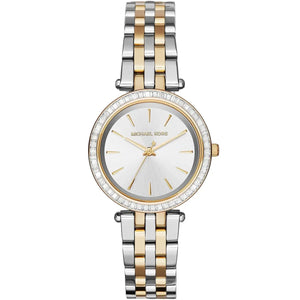 Michael Kors MK3405 Darci Mini Women’s Two-Tone Silver Gold Crystal Watch - Luxury Hub Store