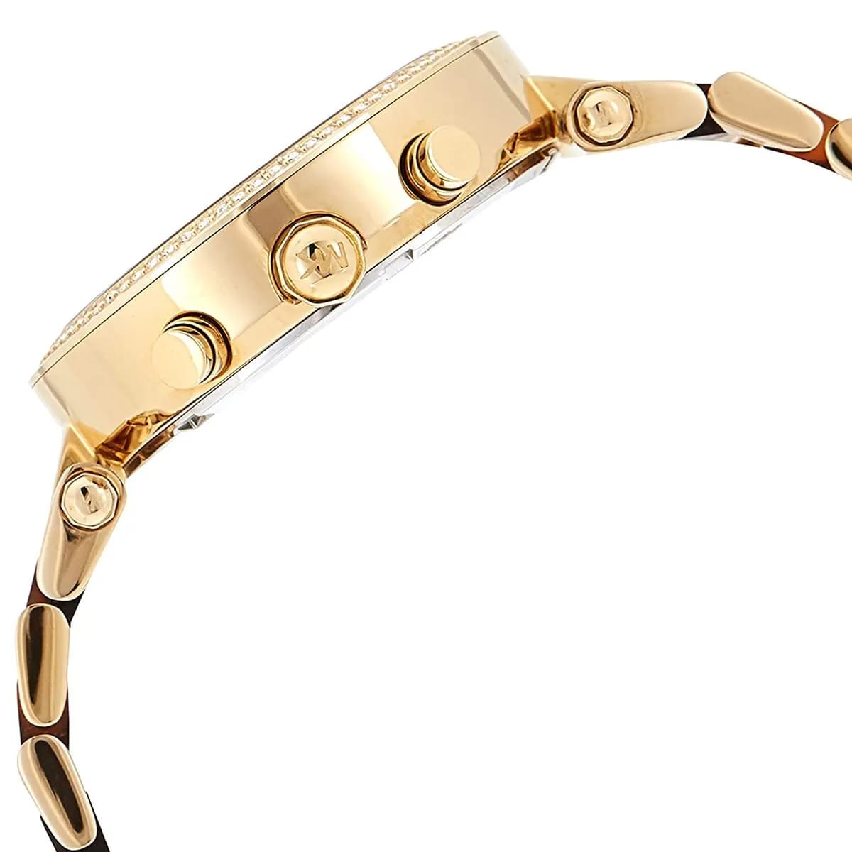 Michael Kors MK5688 Parker Women’s Gold Chronograph Tortoiseshell Crystal Watch - Luxury Hub Store