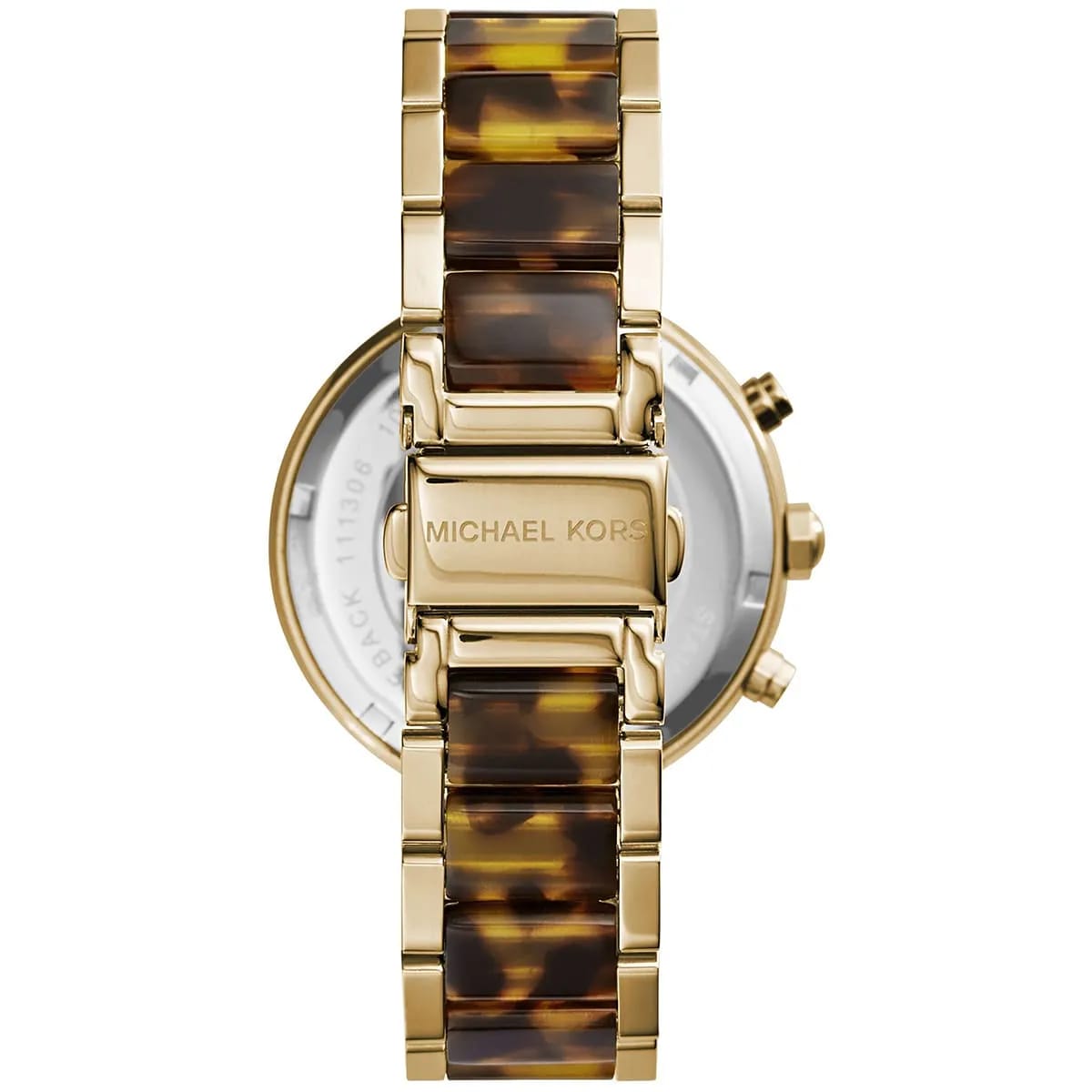 Michael Kors MK5688 Parker Women’s Gold Chronograph Tortoiseshell Crystal Watch - Luxury Hub Store
