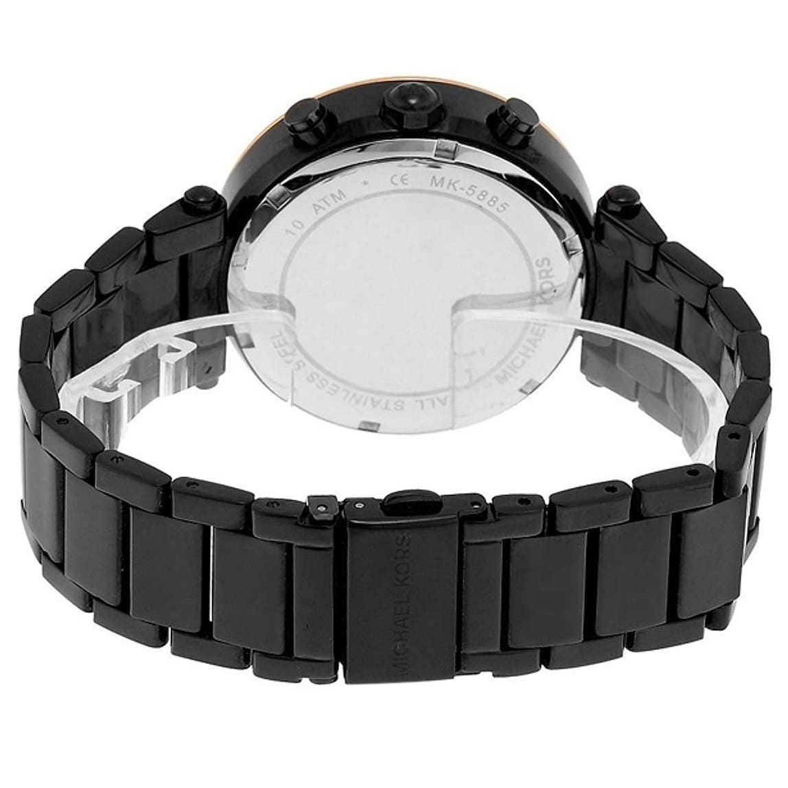 Michael Kors MK5885 Parker Women’s Black Dial Black Chronograph Watch - Luxury Hub Store