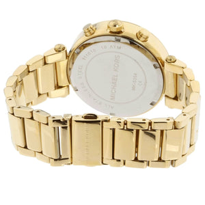 Michael Kors MK5354 Parker Women’s Gold Dial Gold-Tone Chronograph Watch - Luxury Hub Store