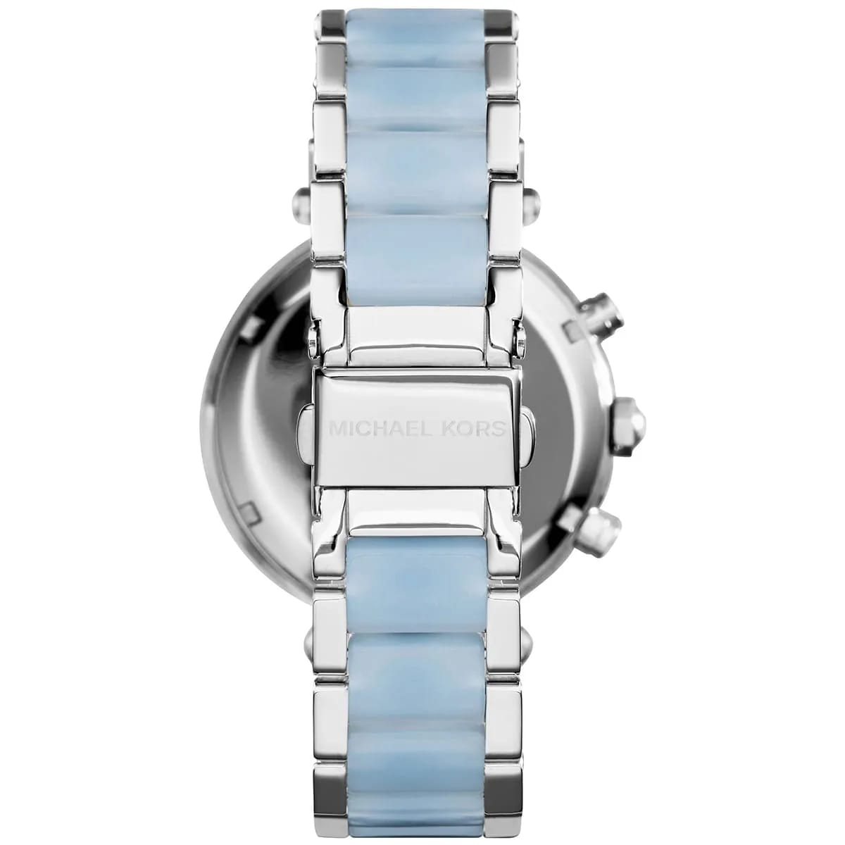 Michael Kors MK6138 Parker Women’s Mother of Pearl Dial Silver Chronograph Watch - Luxury Hub Store