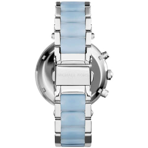 Michael Kors MK6138 Parker Women’s Mother of Pearl Dial Silver Chronograph Watch - Luxury Hub Store