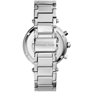 Michael Kors MK5353 Parker Women’s Silver Dial Stainless Steel Chronograph Watch - Luxury Hub Store