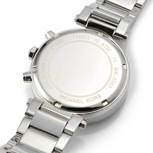Michael Kors MK5353 Parker Women’s Silver Dial Stainless Steel Chronograph Watch - Luxury Hub Store