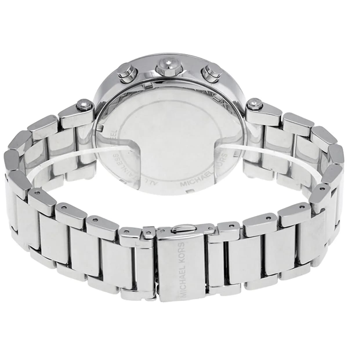 Michael Kors MK6117 Parker Women’s Blue Dial Silver Stainless Steel Chronograph Watch - Luxury Hub Store