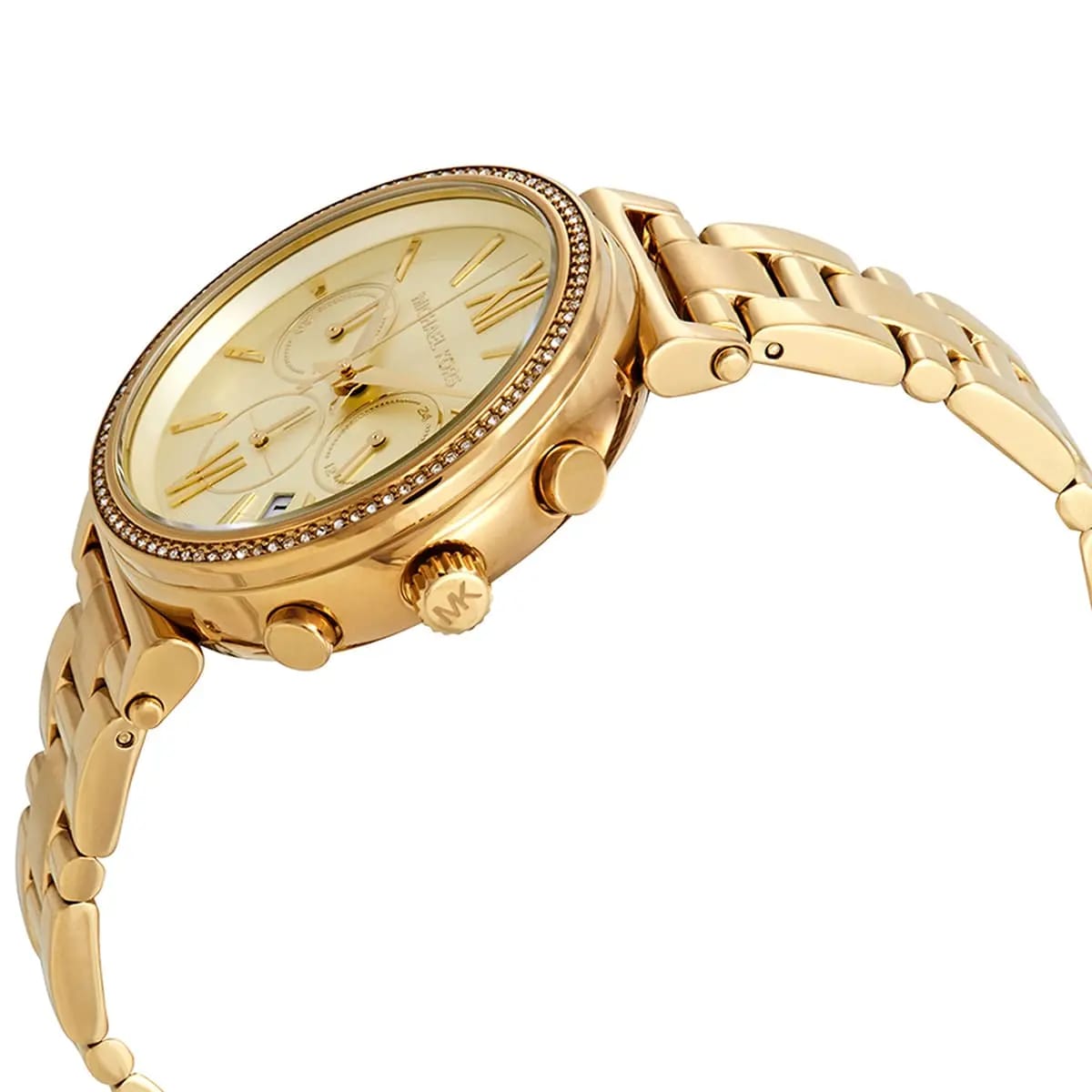 Michael Kors MK6559 Sofie Women’s Gold Dial Gold Chronograph Watch - Luxury Hub Store
