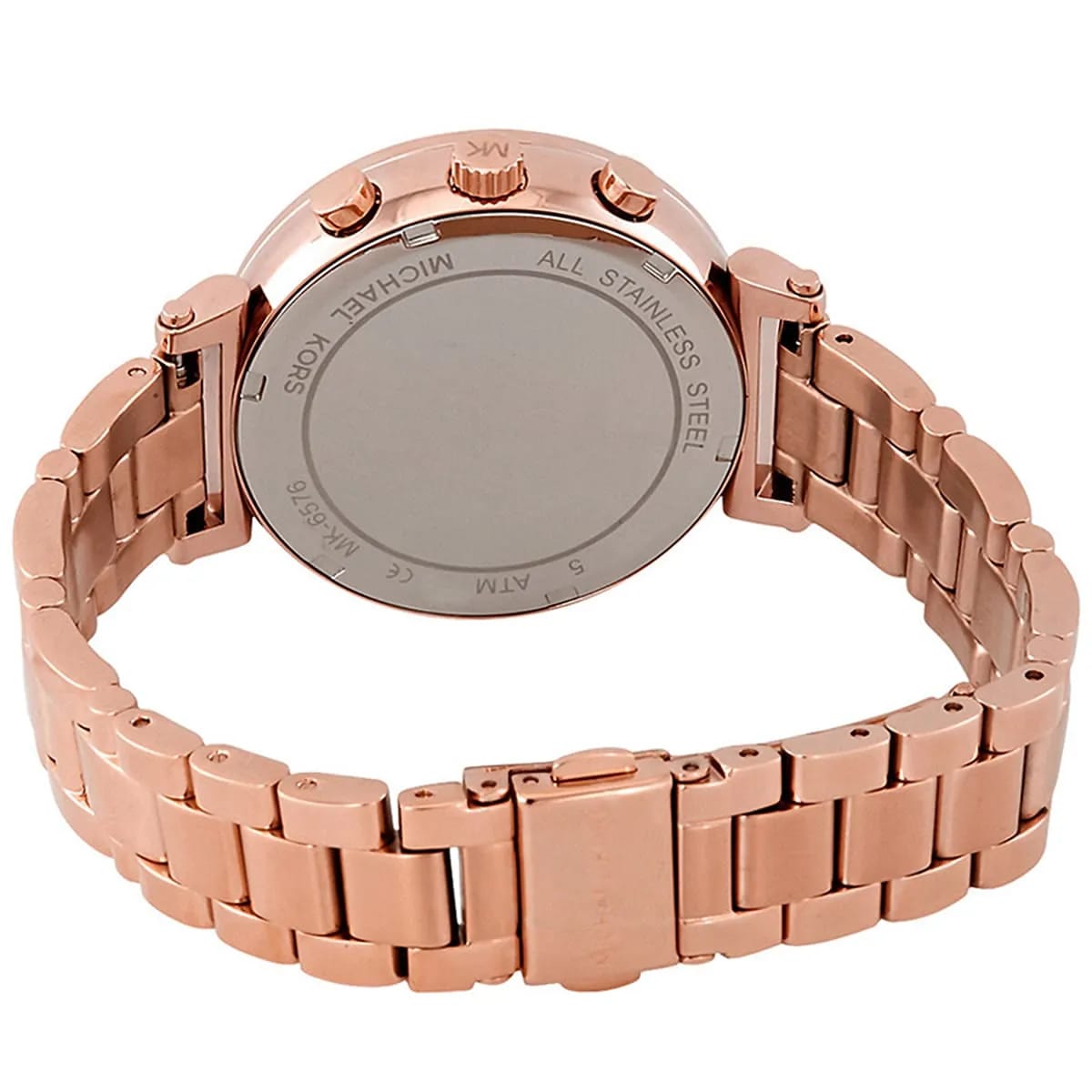 Michael Kors MK6576 Sofie Women’s Mother of Pearl Dial Rose Gold Chronograph Watch - Luxury Hub Store
