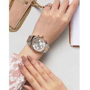 Michael Kors MK5735 Lexington Women’s Tri-Tone Chronograph Watch - Luxury Hub Store