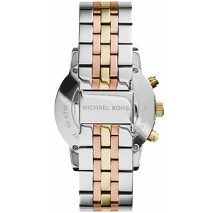 Michael Kors MK5650 Ritz Women’s Mother of Pearl Dial Two-Tone Chronograph Watch - Luxury Hub Store