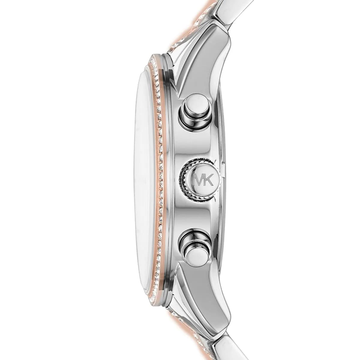 Michael Kors MK6651 Ritz Women’s Silver Dial Two-Tone Stainless Steel Chronograph Watch - Luxury Hub Store