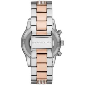 Michael Kors MK6651 Ritz Women’s Silver Dial Two-Tone Stainless Steel Chronograph Watch - Luxury Hub Store