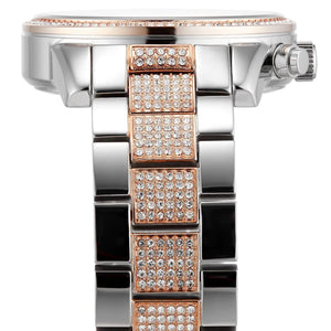 Michael Kors MK6651 Ritz Women’s Silver Dial Two-Tone Stainless Steel Chronograph Watch - Luxury Hub Store