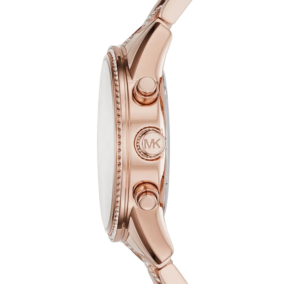 Michael Kors MK6485 Ritz Women’s Rose Gold Dial Rose Gold Stainless Steel Chronograph Watch - Luxury Hub Store