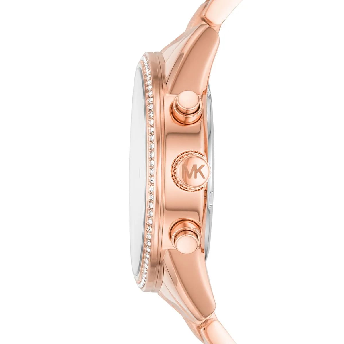 Michael Kors MK6598 Ritz Women’s Rose Gold Dial Rose Gold Stainless Steel Chronograph Watch - Luxury Hub Store