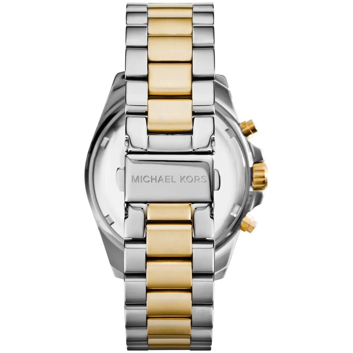 Michael Kors MK5976 Bradshaw Women’s Navy Dial Two-Tone Stainless Steel Chronograph Watch - Luxury Hub Store