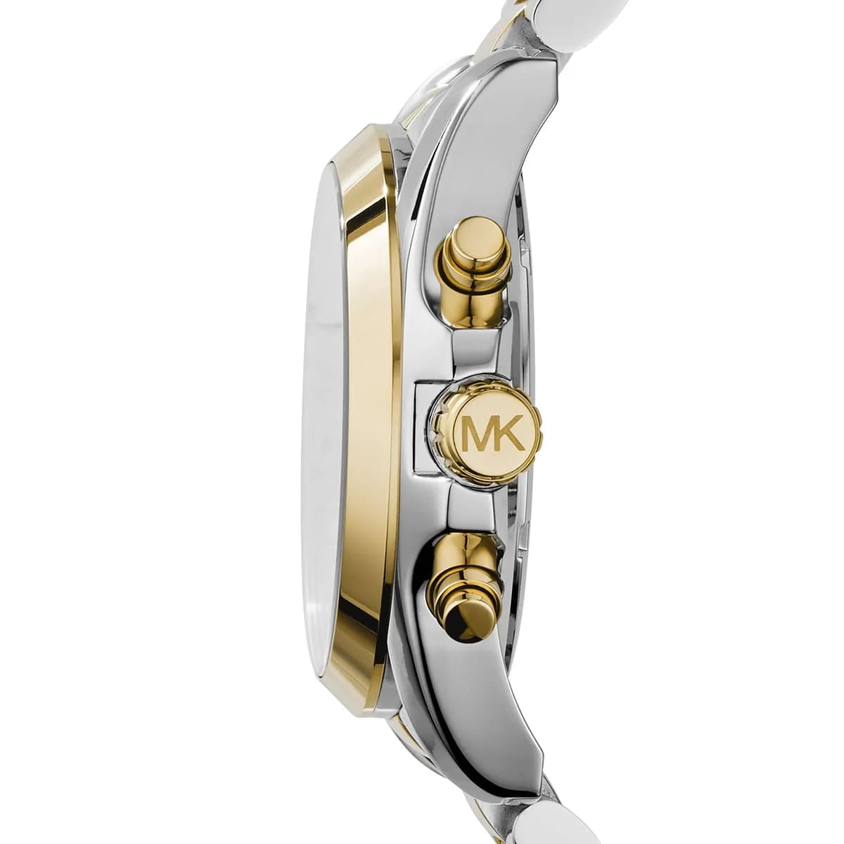 Michael Kors MK5976 Bradshaw Women’s Navy Dial Two-Tone Stainless Steel Chronograph Watch - Luxury Hub Store