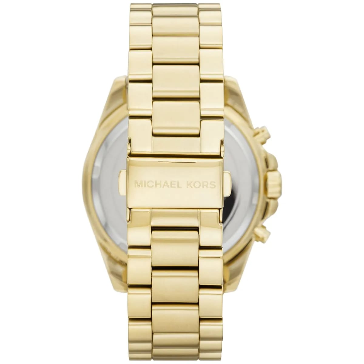 Michael Kors MK5739 Bradshaw Women’s Black Dial Gold Stainless Steel Chronograph Watch - Luxury Hub Store