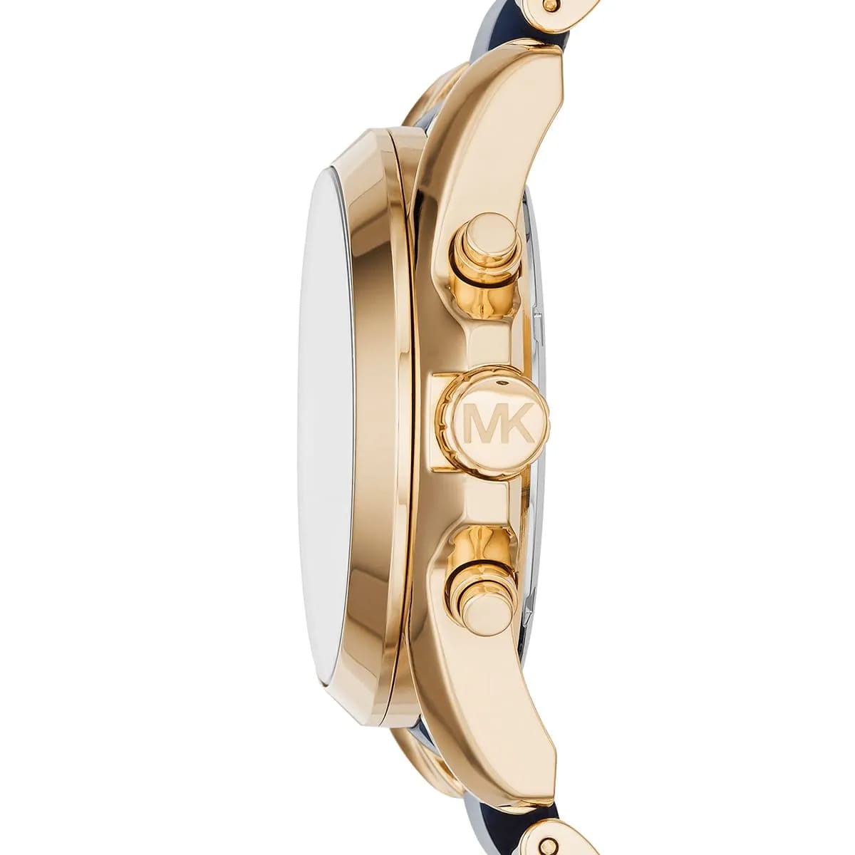 Michael Kors MK6268 Bradshaw Women’s Navy Blue Dial Gold Stainless Steel Chronograph Watch - Luxury Hub Store