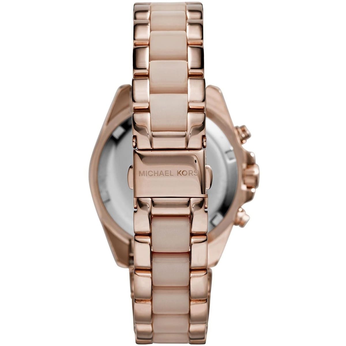 Michael Kors MK6066 Bradshaw Women’s Rose Gold Dial Rose Gold Stainless Steel Chronograph Watch - Luxury Hub Store