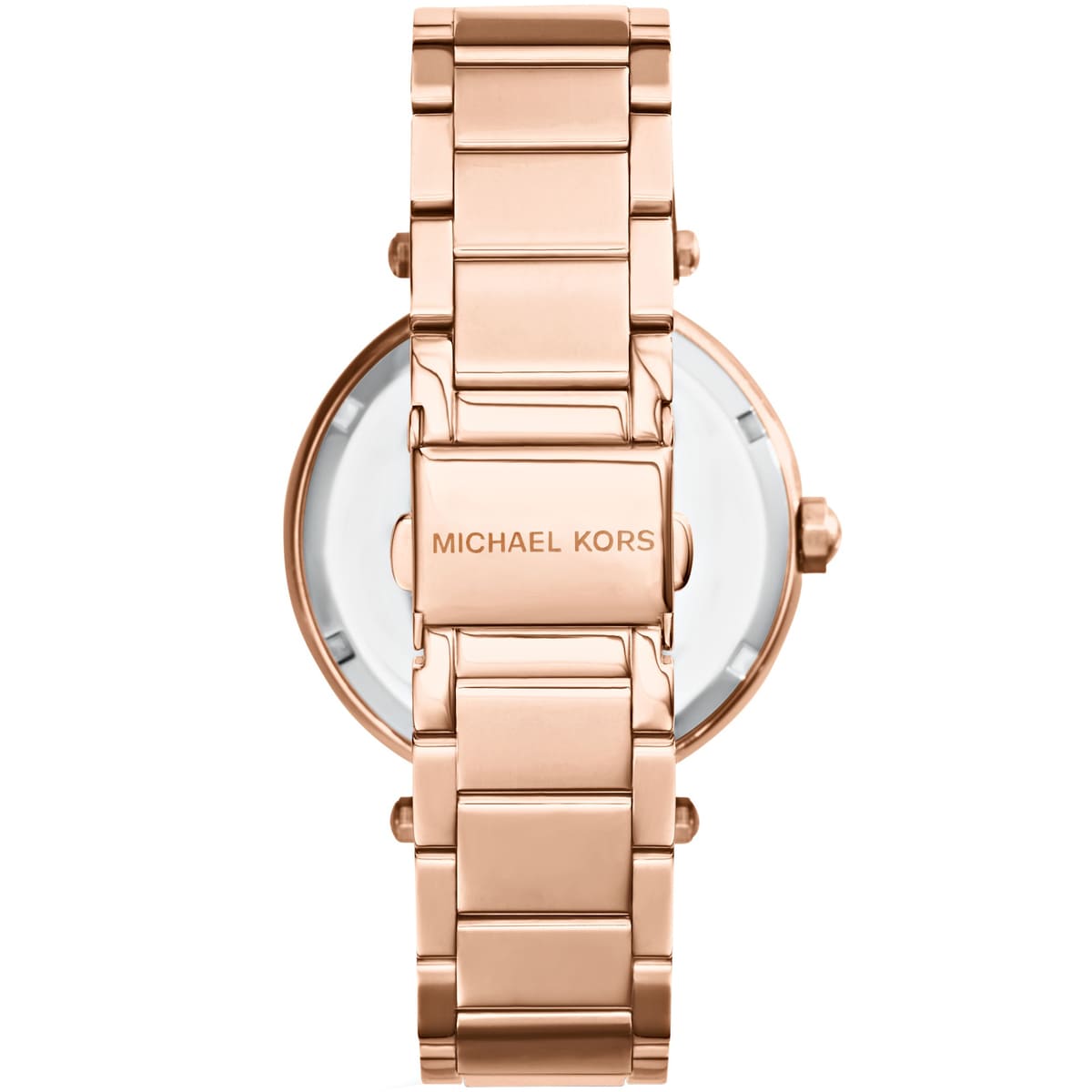 Michael Kors MK5865 Women’s Rose Gold Dial Rose Gold Stainless Steel Crystal MK Logo Watch - Luxury Hub Store