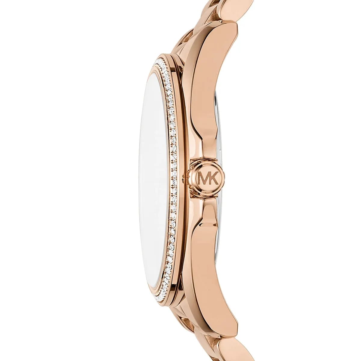 Michael Kors MK6556 Women’s Rose Gold Dial Rose Gold Stainless Steel Crystal Logo Watch - Luxury Hub Store