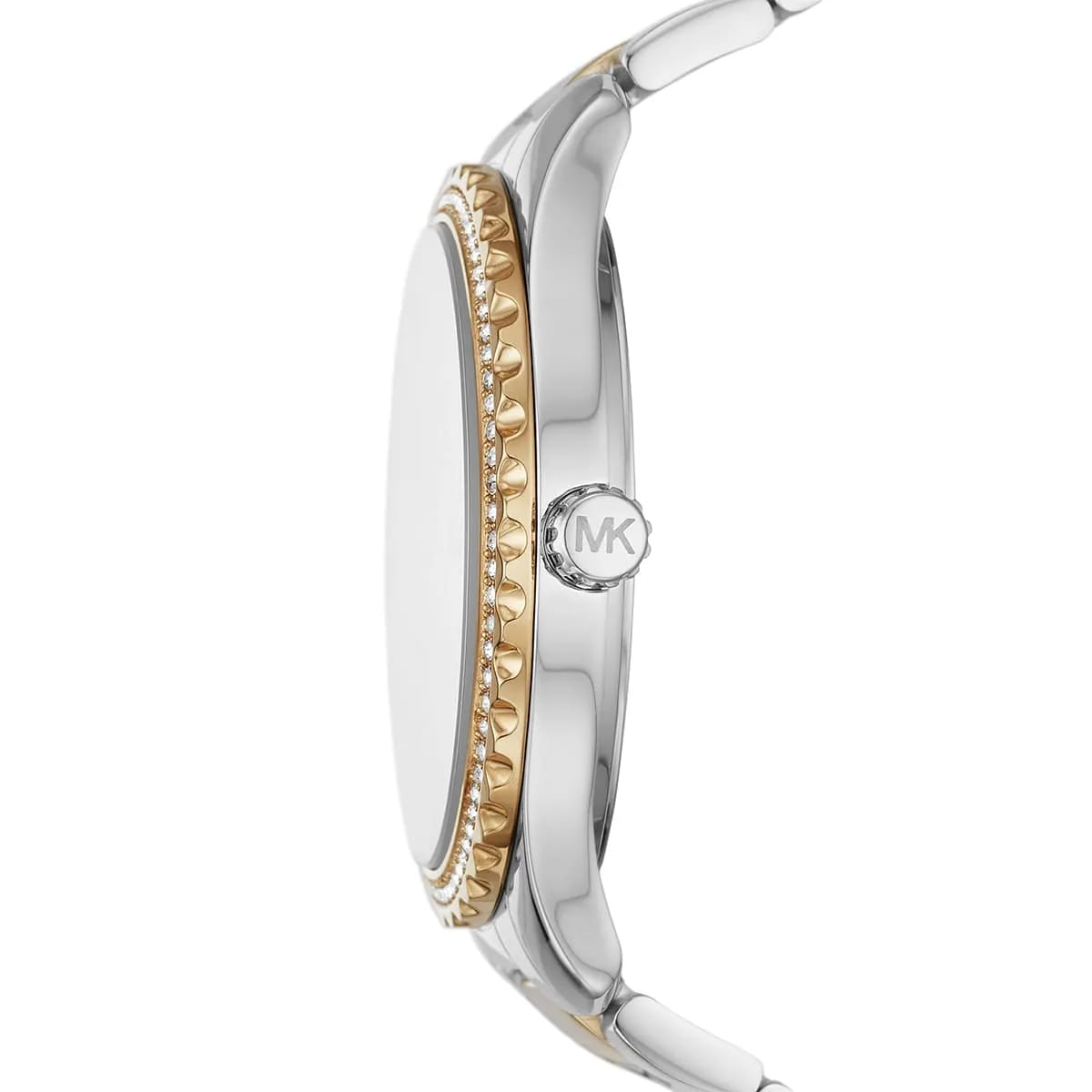 Michael Kors MK6899 Women’s Silver Dial Two-Tone Stainless Steel Crystal Bezel Watch - Luxury Hub Store
