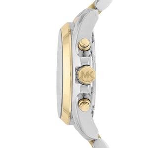 Michael Kors MK5627 Women’s White Dial Two-Tone Stainless Steel Bradshaw Watch - Luxury Hub Store