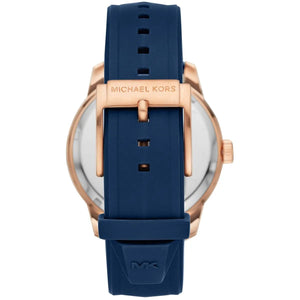 Michael Kors MK7163 Men’s Blue Dial Navy Silicone Strap Chronograph Watch - Luxury Hub Store